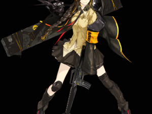 少女 m16a1：手持步枪的美少女战士