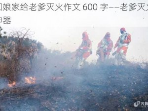 回娘家给老爹灭火作文 600 字——老爹灭火神器