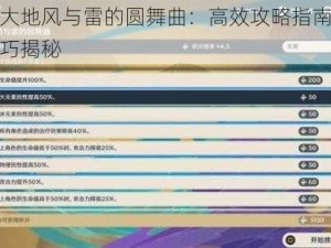 原神大地风与雷的圆舞曲：高效攻略指南及游戏技巧揭秘