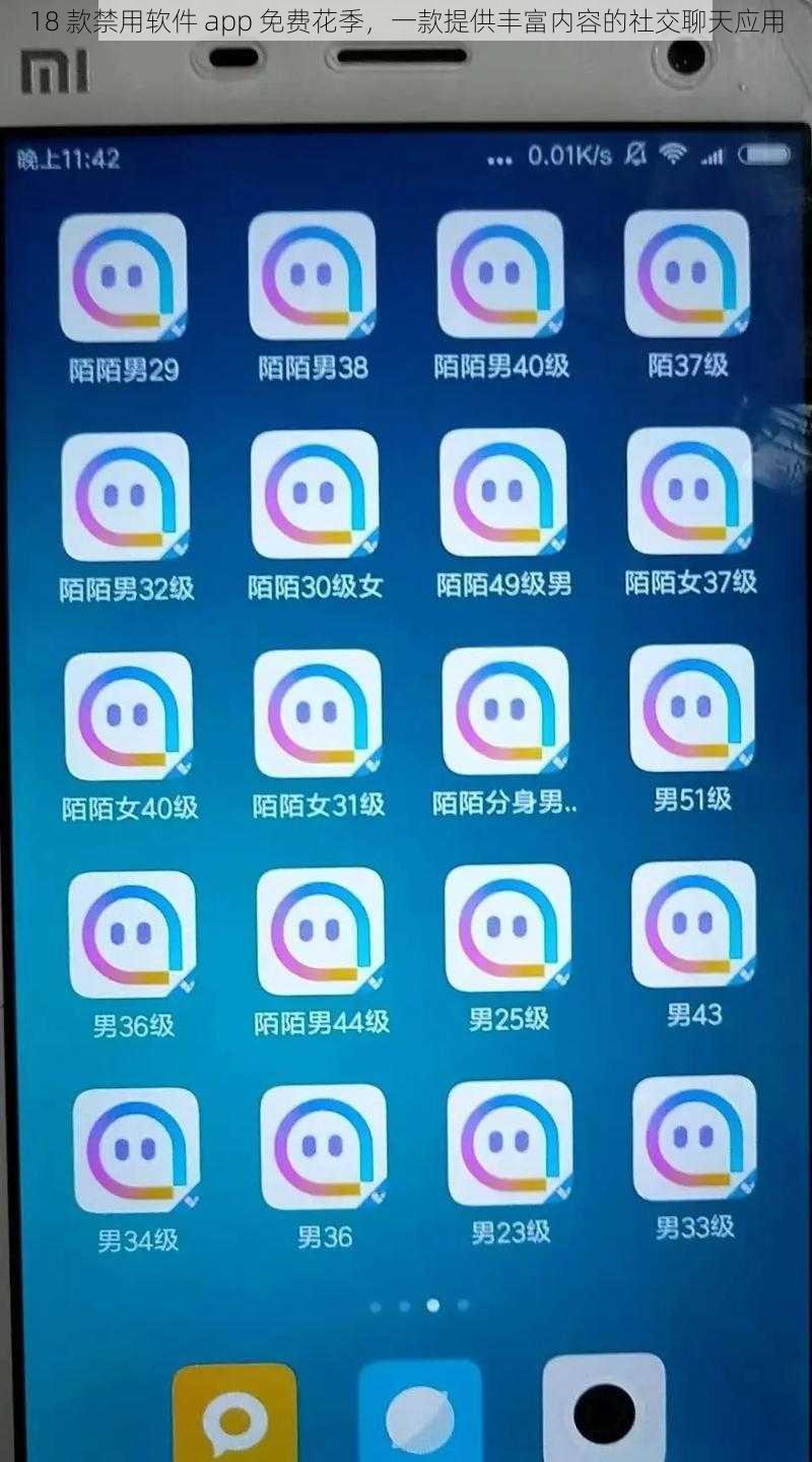 18 款禁用软件 app 免费花季，一款提供丰富内容的社交聊天应用