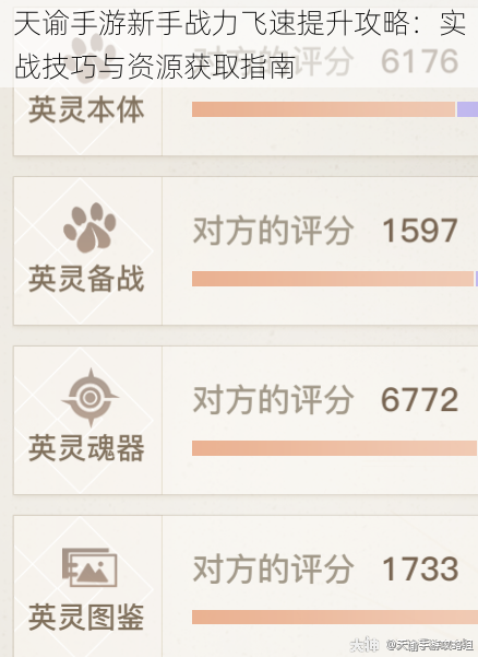 天谕手游新手战力飞速提升攻略：实战技巧与资源获取指南