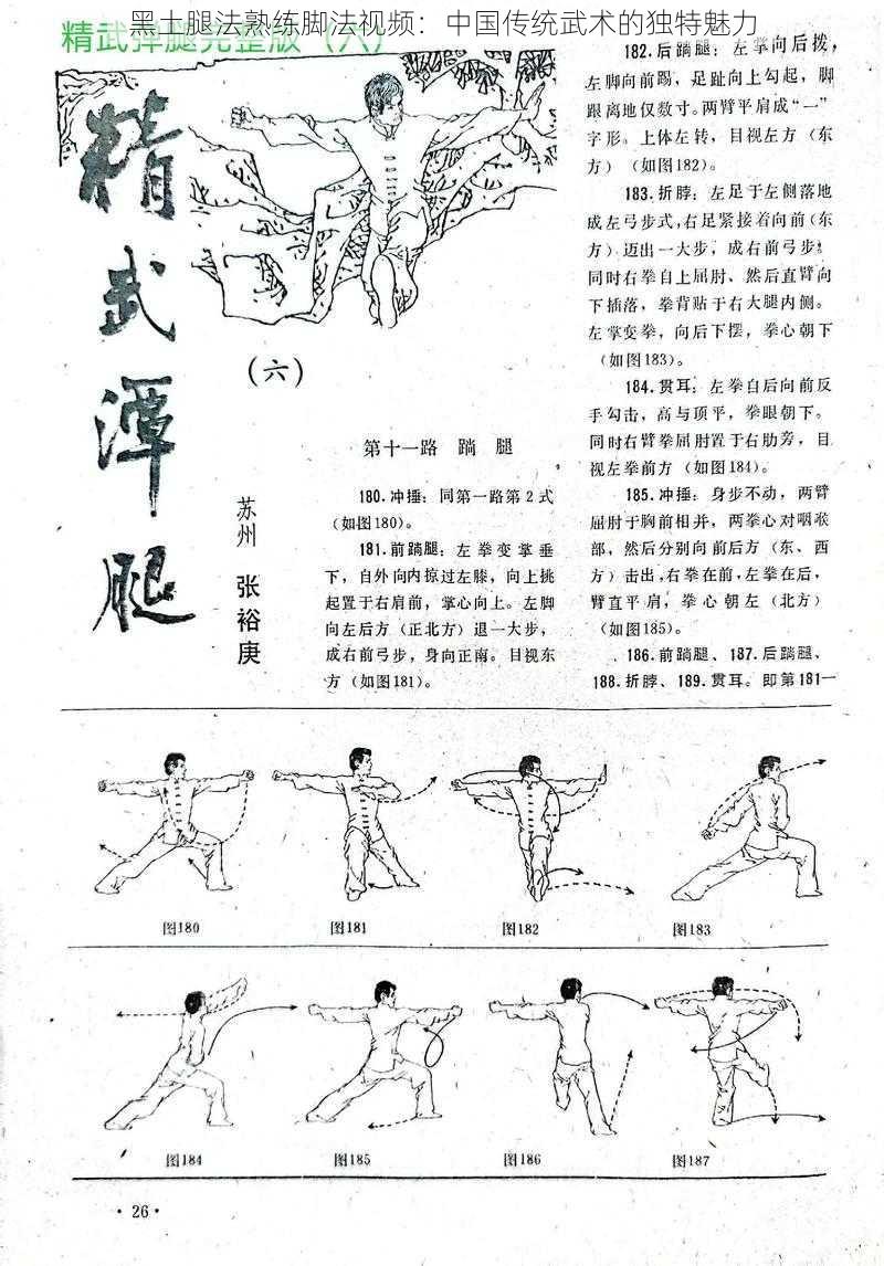 黑土腿法熟练脚法视频：中国传统武术的独特魅力