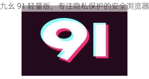 九幺 91 轻量版，专注隐私保护的安全浏览器