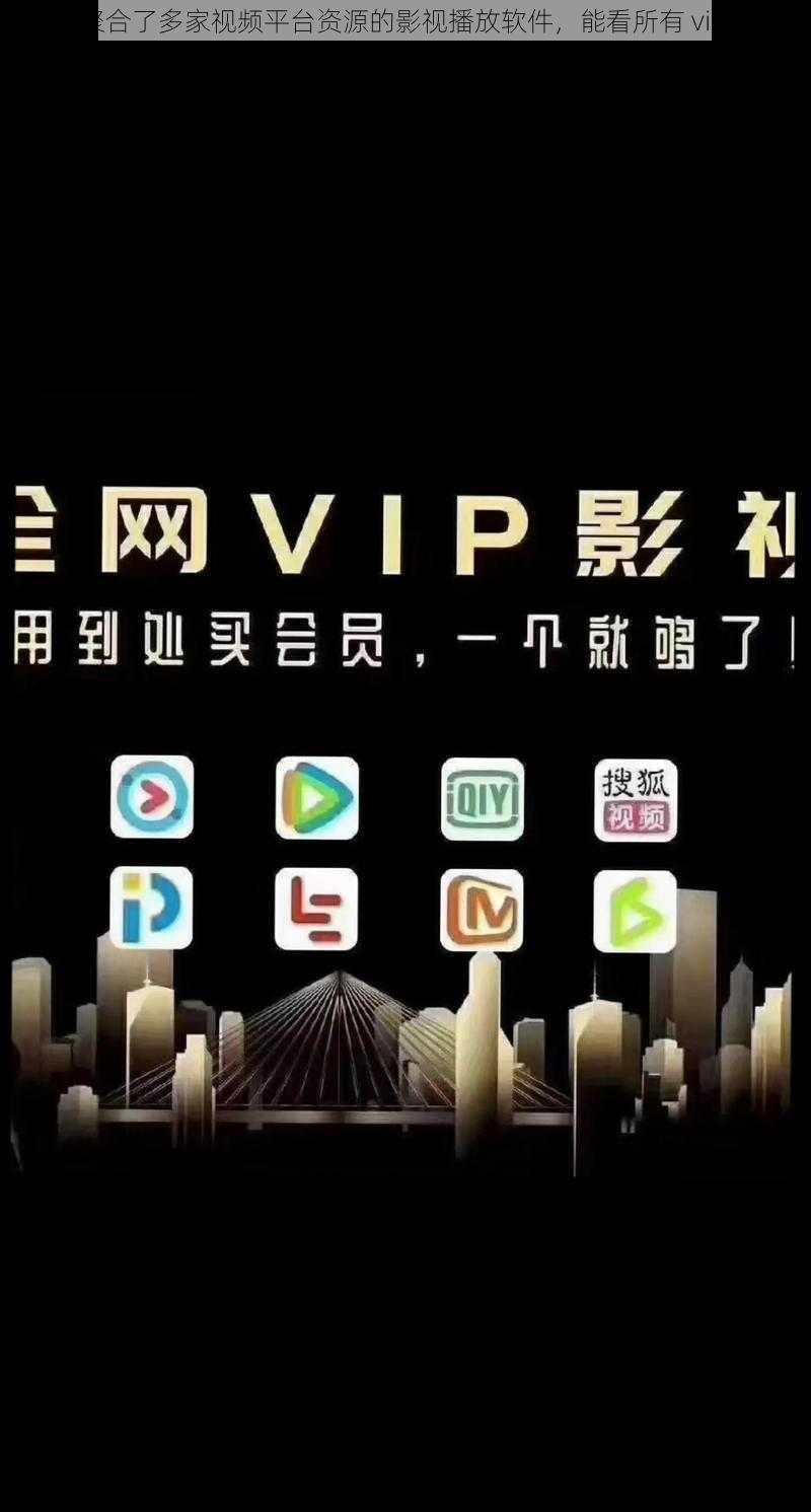 一款聚合了多家视频平台资源的影视播放软件，能看所有 vip 影视